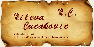 Mileva Čučaković vizit kartica